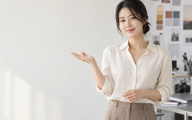 전화로 상담을 안내받는 사람